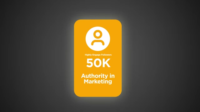 Visual illustrating the value of a creator with 50K highly engaged followers and authority in a niche