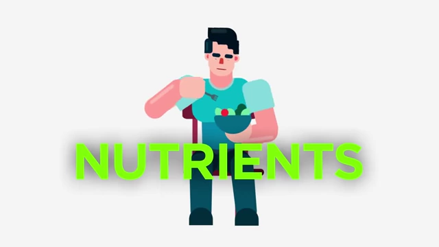 Illustration of a person eating healthy food, emphasizing the need for nutrients and substance in content