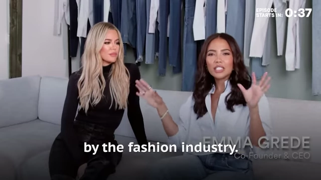 Emma Grede talking about Good American with Khloé Kardashian