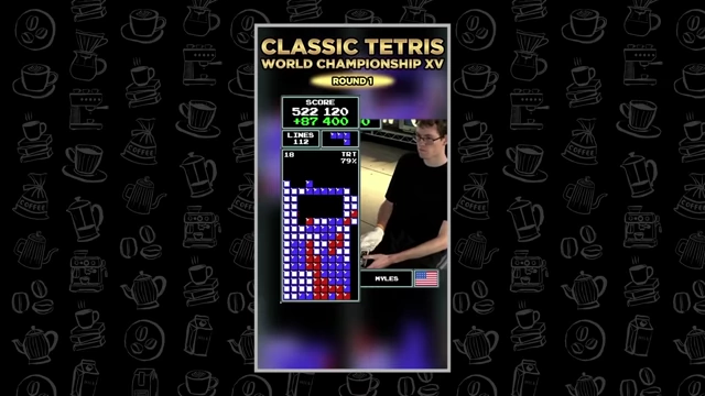 A Tetris game board displaying a high score.