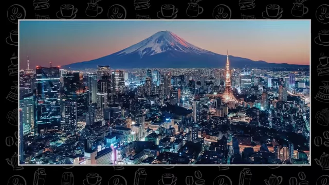 A breathtaking panoramic view of the Tokyo skyline at dusk, with Mount Fuji in the background.
