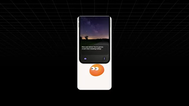 Bro AI companion on phone lock screen