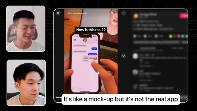 TikTok video showcasing the Bro AI companion within a text message mockup