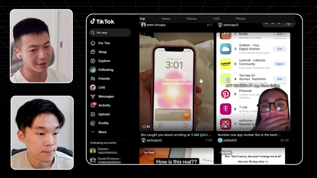 TikTok video demonstrating Bro AI providing an alert on the lock screen