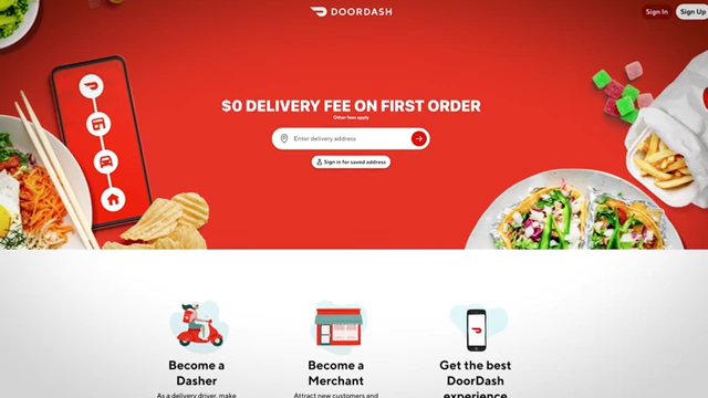 DoorDash website used as an analogy for accessibility in new tech