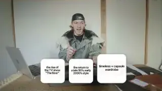 A diagram showing three cultural indicators for current fashion trends: the rise of "The Bear," the return to late 90s/early 2000s style, and timeless/capsule wardrobes