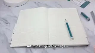 Intimidating blank page in a new journal