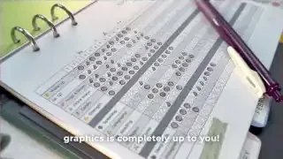 Close-up of a habit tracker with filled circles