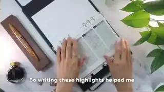 Monthly highlights section in a journal with written entries