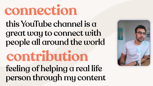The two "C"s for sustained intrinsic motivation: Connection and Contribution.