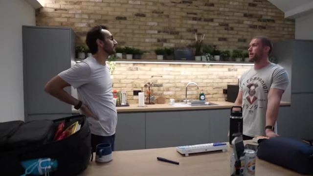 Ali Abdaal with fellow YouTuber Chris Williamson, demonstrating the power of persistence in content creation.