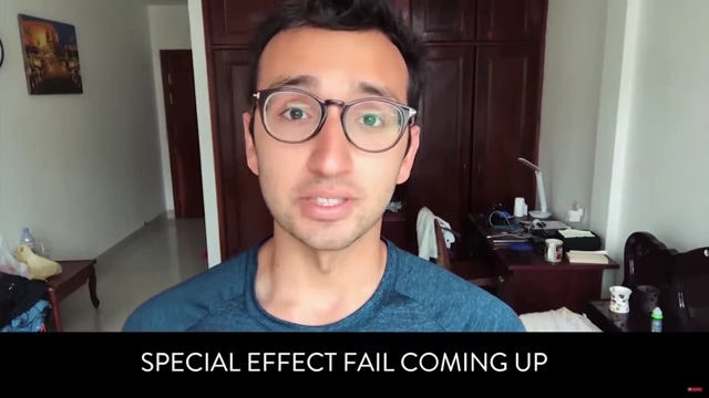 An example of a "special effect fail" from an early video.
