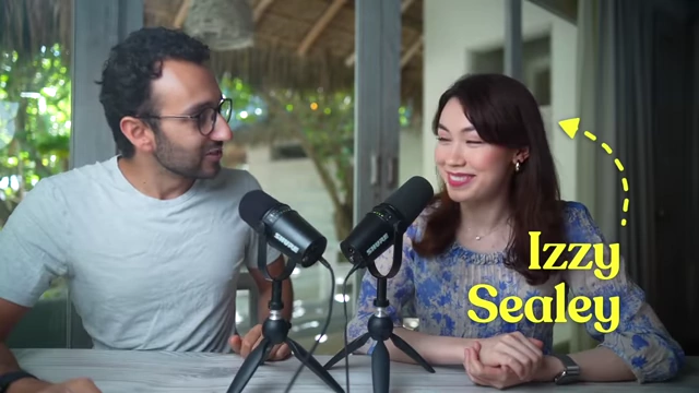 Ali Abdaal with his wife, Izzy Sealey.