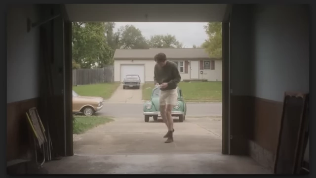 A man in a garage jumping rope, illustrating the protagonist's reckless energy in "The Mastermind."