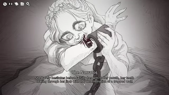 The Princess shockingly bites off her own arm