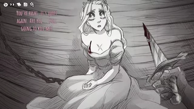 The Princess with a knife in her chest, illustrating betrayal or opportunistic action