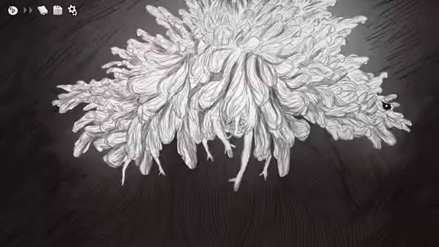 An abstract, cascading form of the Princess, representing her continuous change and growth