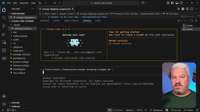 A new Claude Code session where the implementation plan file is dragged in to be reviewed by deep dive agents.