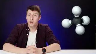 Diagram illustrating the molecular structure of methane (CH4)