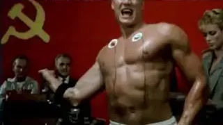 Ivan Drago training with machines, representing an artificial and inefficient approach.