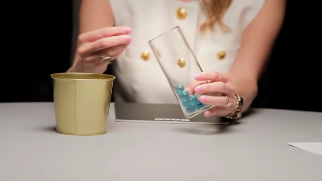 Visual analogy of a jar with fewer "marbles," representing a diminishing ovarian reserve during perimenopause.