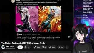 Comparison showing Black Cat's character design from comics