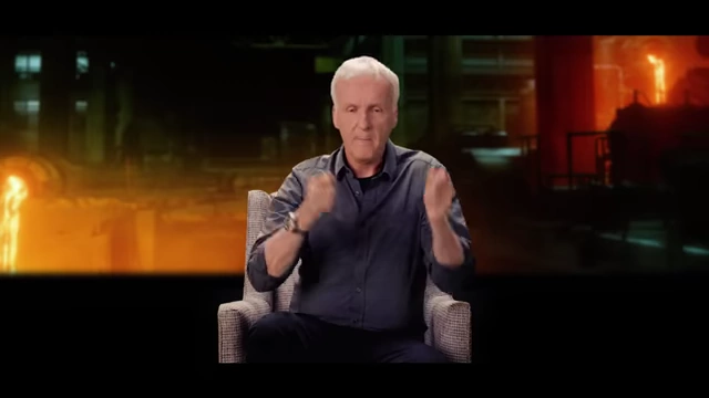 James Cameron in an interview setting