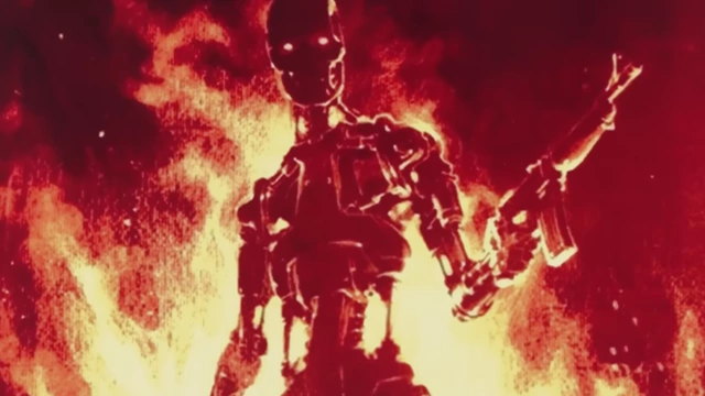 Image of a drawing of the Terminator