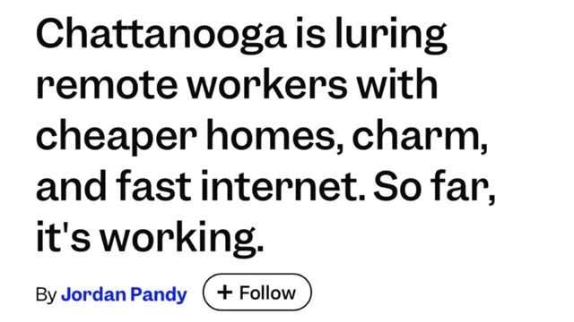 Chattanooga attracting remote workers with affordable living and fast internet