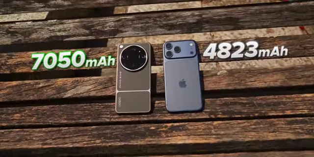 OPPO与iPhone手机电池容量对比