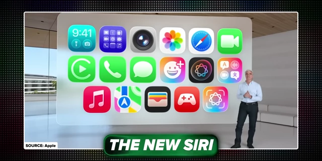 苹果WWDC发布的新Siri界面