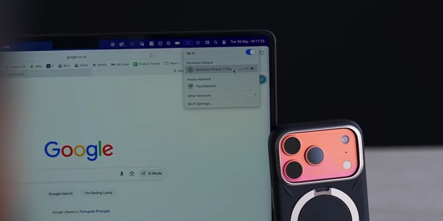 iPhone与MacBook一键共享热点功能