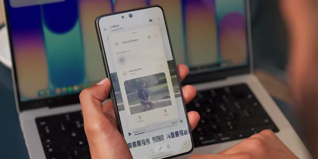 OPPO Quick Share向Mac传输文件界面