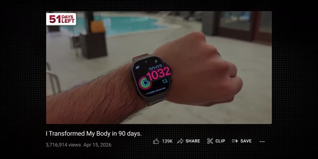 Apple Watch显示卡路里消耗数据