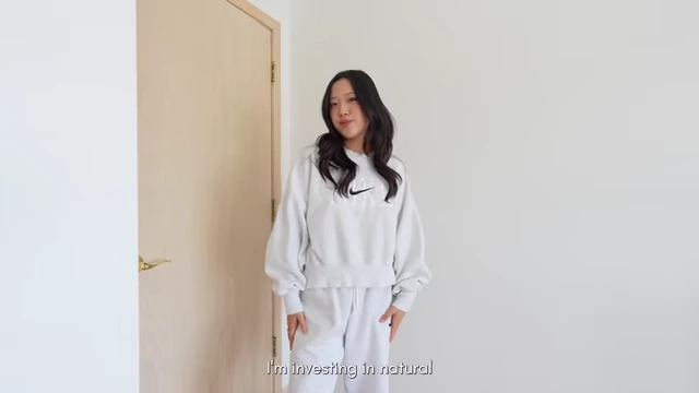 The speaker wearing a comfortable natural fiber sweatshirt.