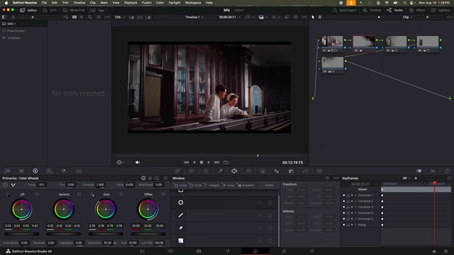 DaVinci Resolve interface after saturation adjustments