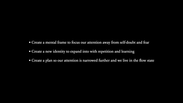 A list of actions to create mental clarity and foster a flow state.