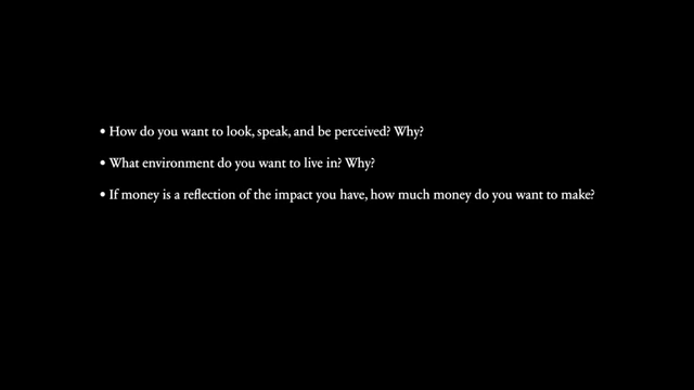 A list of questions to help define your personal vision for how you want to look, live, and contribute.