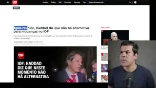 CNN headline about Haddad's statement on IOF tax
