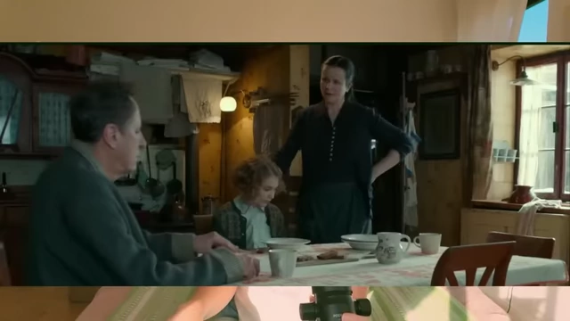 Lisel with her foster parents, Hans and Rosa Hubermann, from the movie The Book Thief