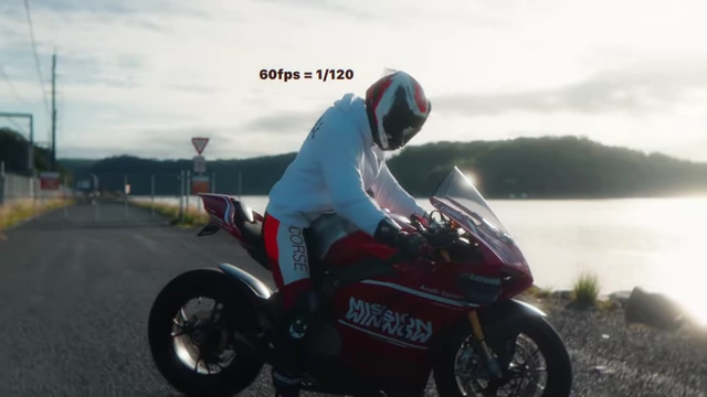 The 180° shutter rule applied to 60fps footage (1/120 shutter speed)