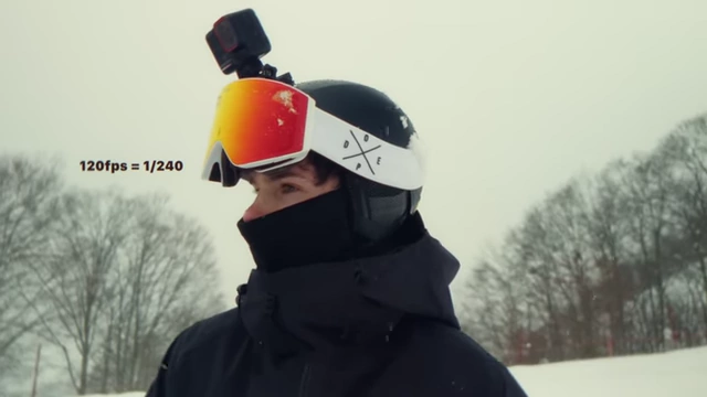 The 180° shutter rule applied to 120fps footage (1/240 shutter speed)