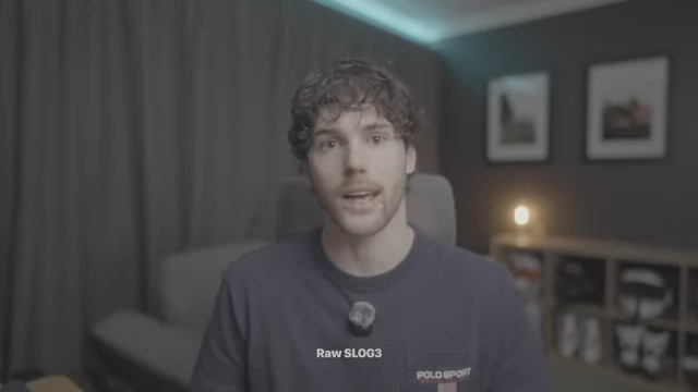 The speaker explaining raw SLOG3 footage