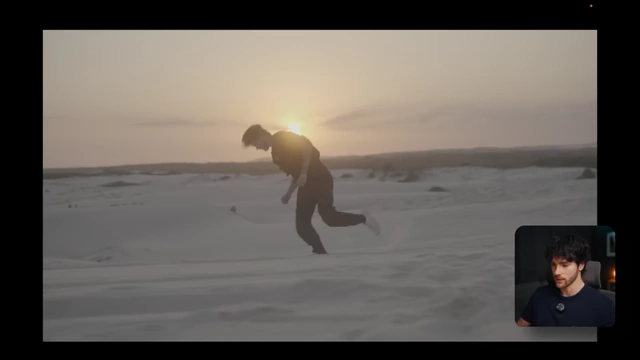 Before and after applying the CineKit Powergrade to a sunset shot, enhancing colors and filmic qualities