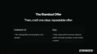 Example of a Standout Offer