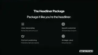 The Headliner Package elements