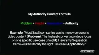 My Authority Content Formula with Example
