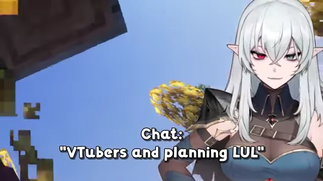 Chat message about VTubers and planning.