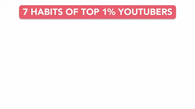 Title card showing "7 HABITS OF TOP 1% YOUTUBERS"
