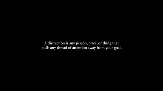 Definition of a distraction.